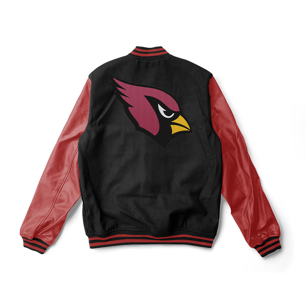 Arizona Cardinals NFL Motor Fleece Leather Jackets