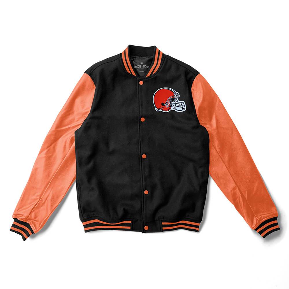 Cleveland Browns Dawg Champions Baseball Jacket 