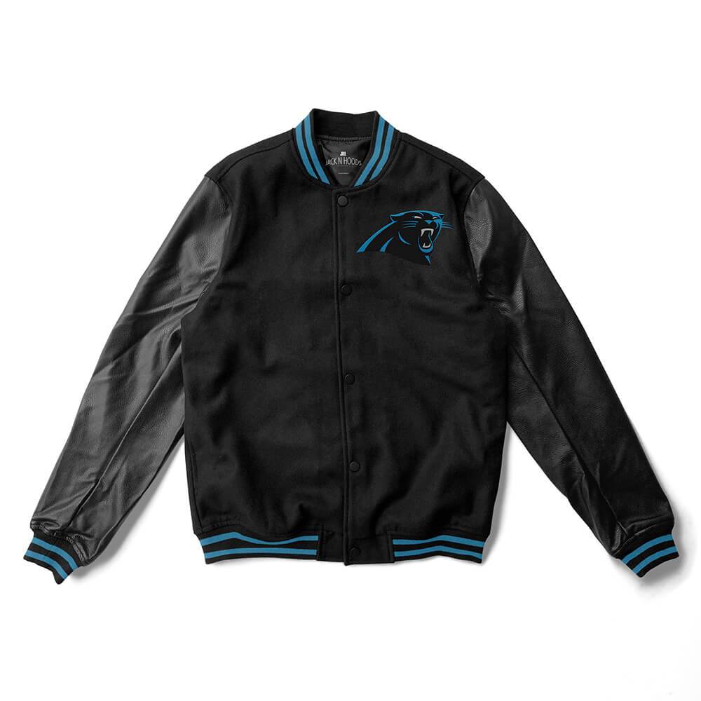 Carleigh Carolina Panthers Team Logo Varsity Jacket