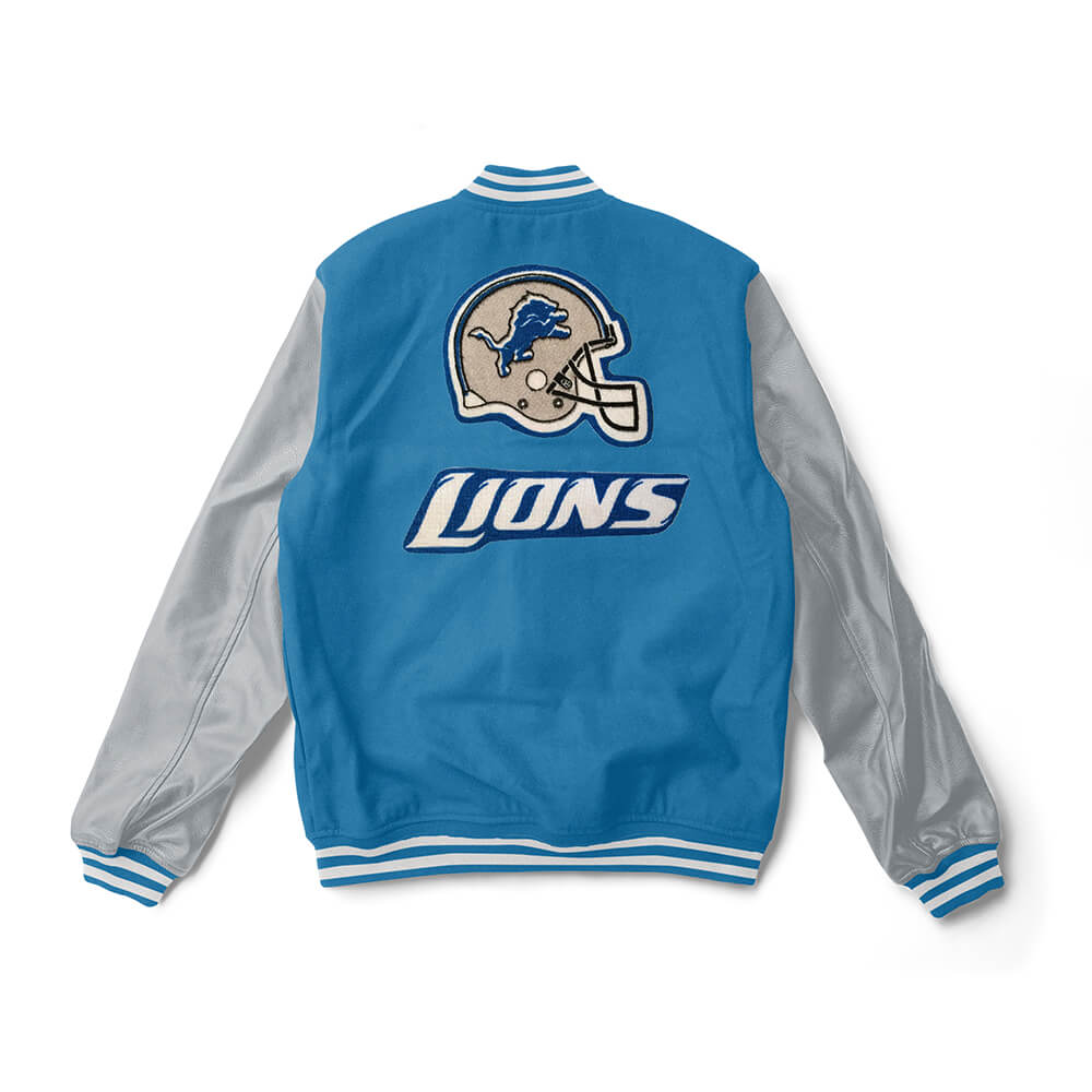 Plus Size - NFL Detroit Lions Classic Fit Cotton Boatneck Varsity