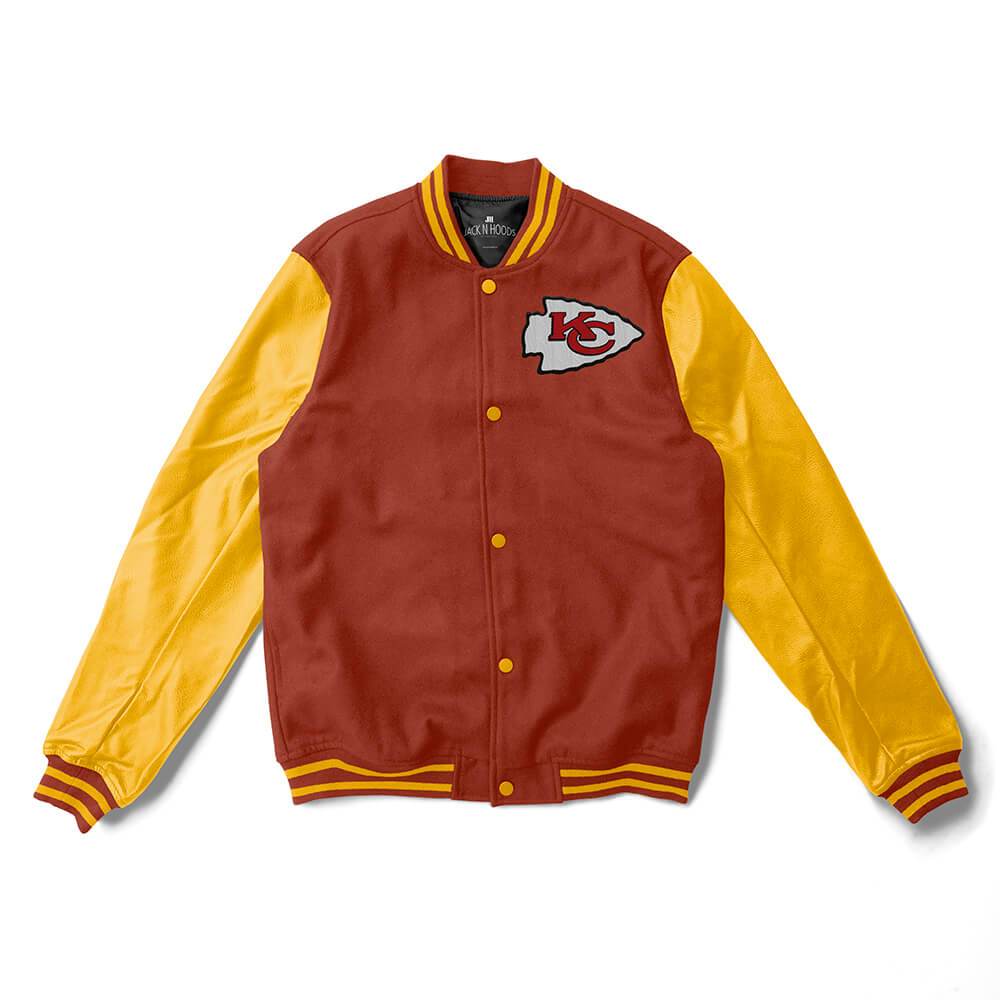 KANSAS CITY CHIEFS CLASSIC WOOL VARSITY JACKET (BLACK/WHITE) – Pro Standard