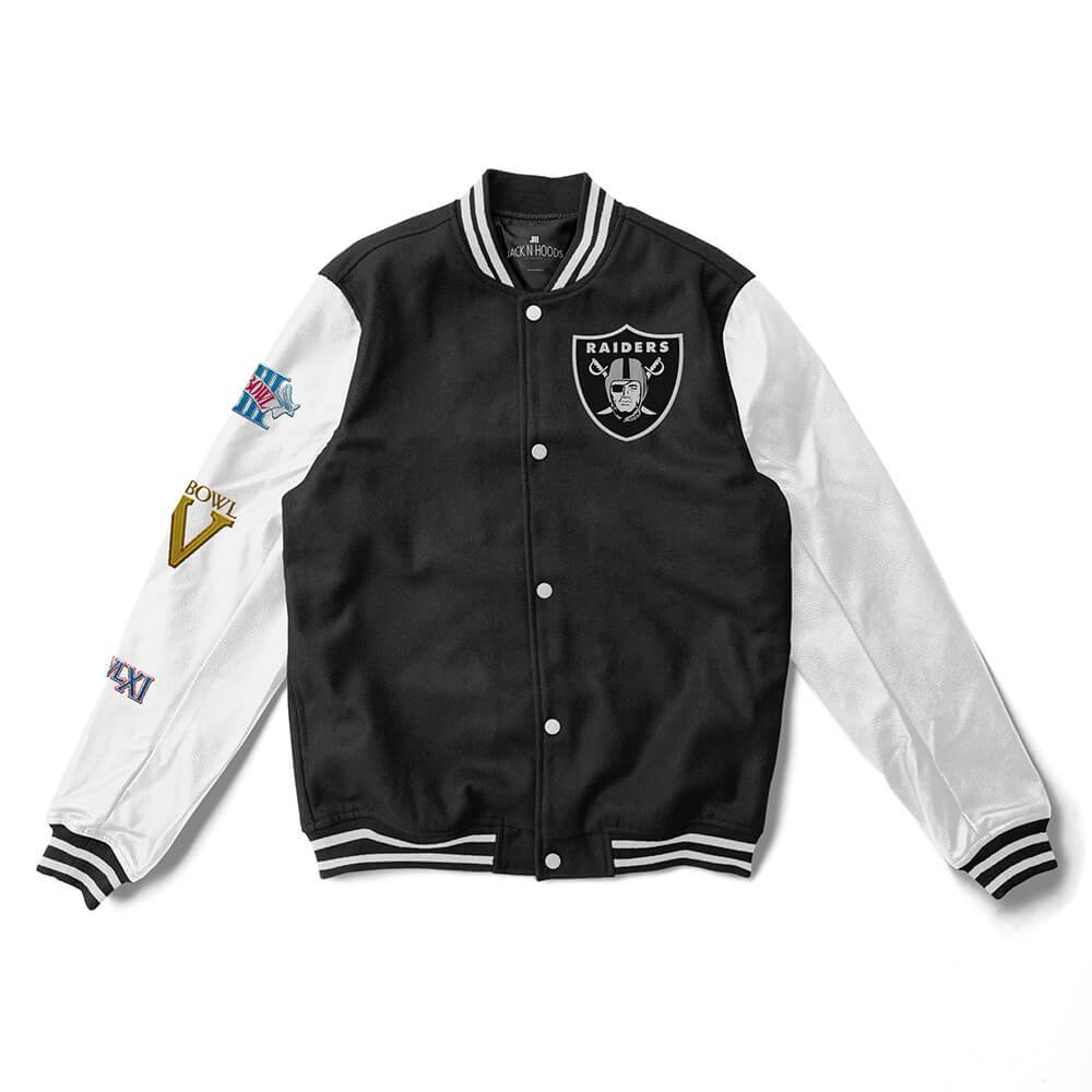 Las Vegas Raiders Puffer Jacket - NFL Puffer Jacket - Clubs Varsity M